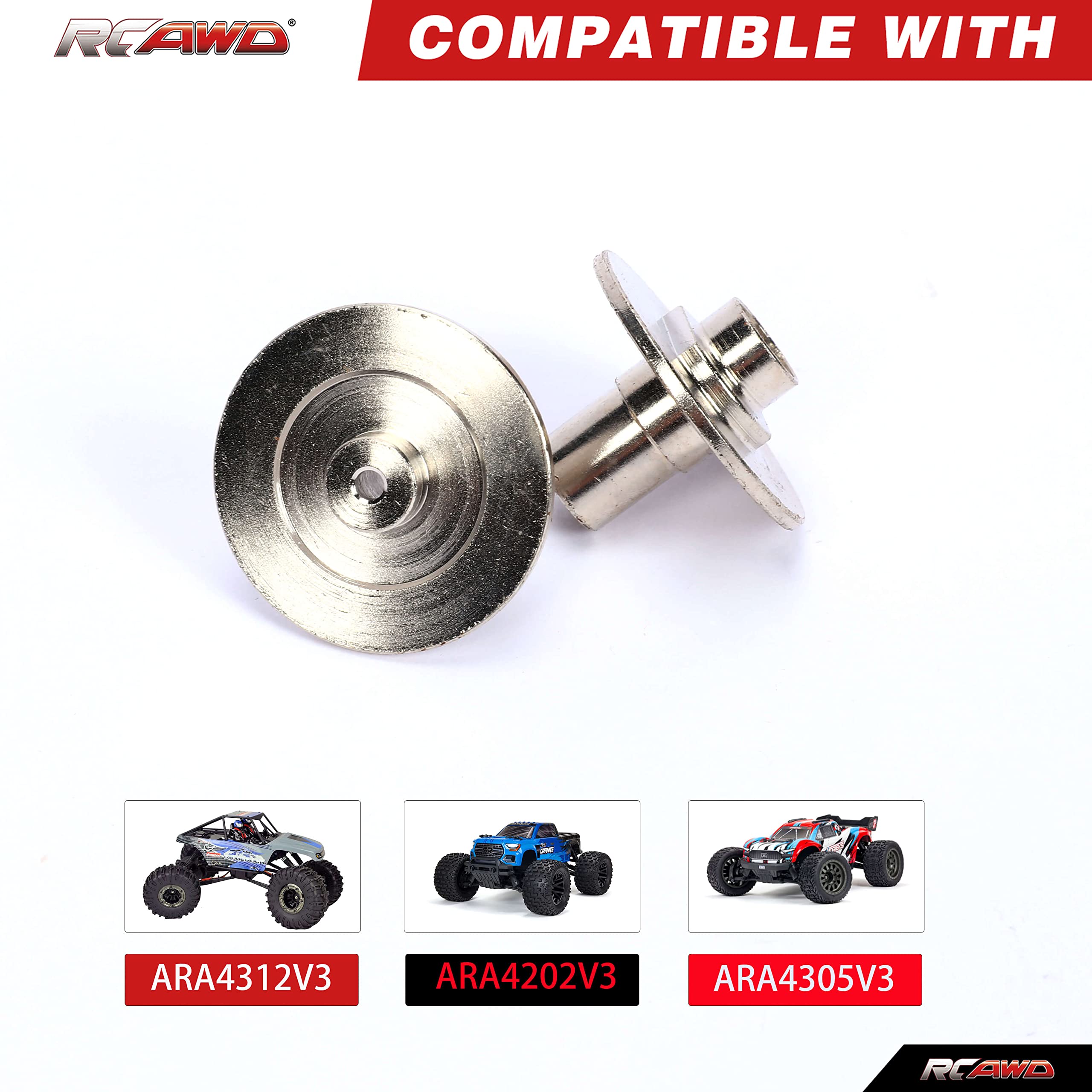 Amazon.com: RCAWD Steel Slipper Plate & Hub Set ARA310946